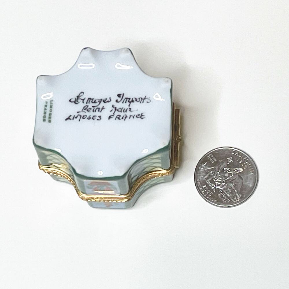 Limoges Box Flower Garden Hand Painted Porcelain Trinket Box - Picture 5 of 5